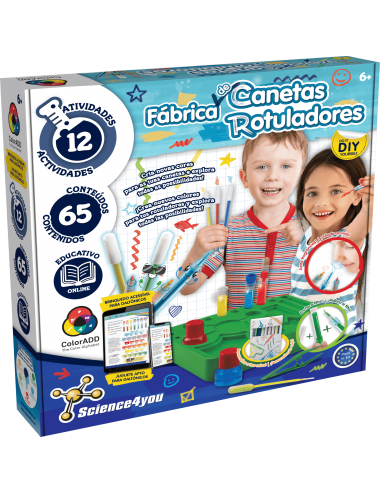 Laboratorio de Rotuladores DIY, Juguete Educativo para Niños +6 Años