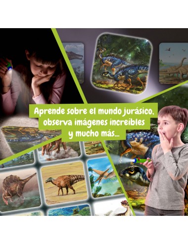 Proyector de Linternas de Dinosaurios, Juguete para Niños +3 Años