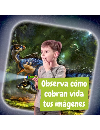 Proyector de Linternas de Dinosaurios, Juguete para Niños +3 Años
