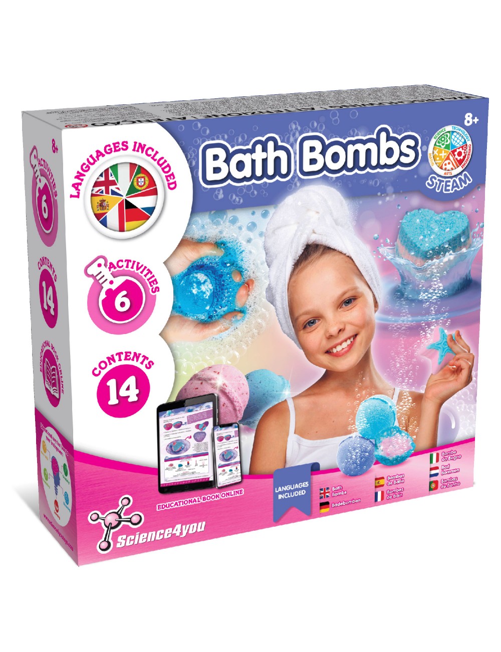 Bombas de baño, Juguetes cosméticos para niños 8+