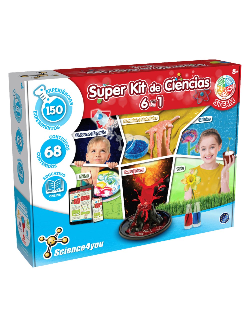 Science4you Mi Primer Kit de Ciencias para Niños 4+ Años - Kit Cientifico,  Juego + 26