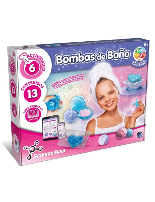 Bombas de baño, Juguete científico y educativo para Niños +8 Años