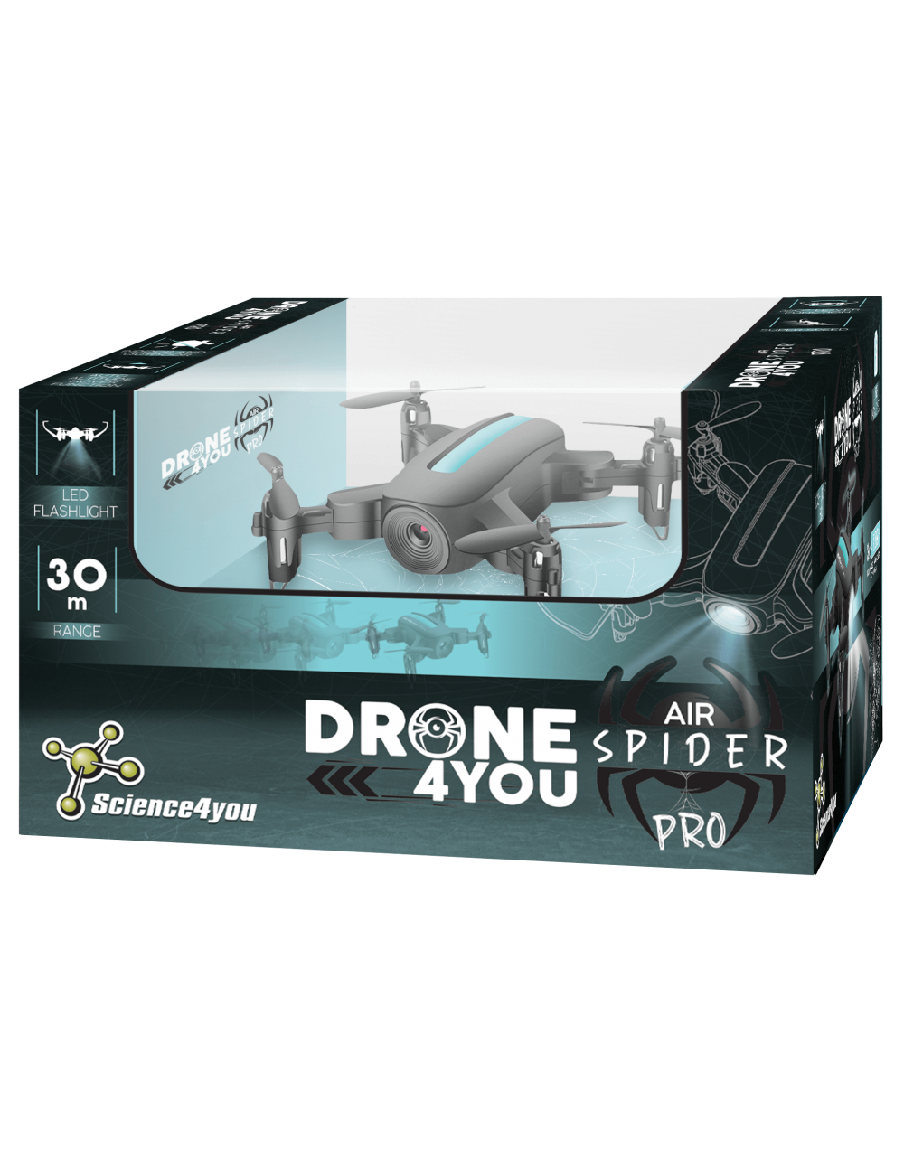 Drone Mini Air Spider PRO - Mini Drone para Niños - Dron Pequeño Infantil  para Principiantes - Juguete y Regalo para niños