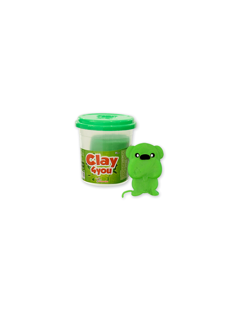 Plastilina Clay4you Verde, Construcciones y Manualidades, Para Niños +3  años
