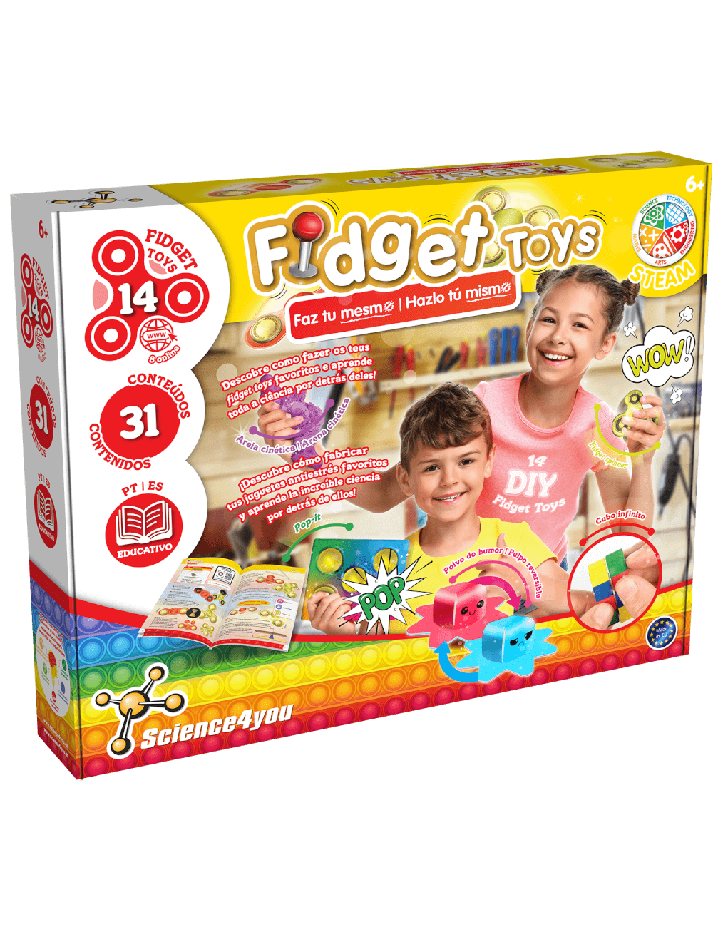 Fidget Toys - Do it yourself, Juguete Educativo y Científico para Niños +6  Años