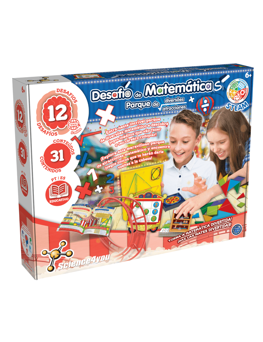 Desafío de Matemáticas, Juego de Mesa, Juguete Educativo y Científico  para Niños 6 Anos