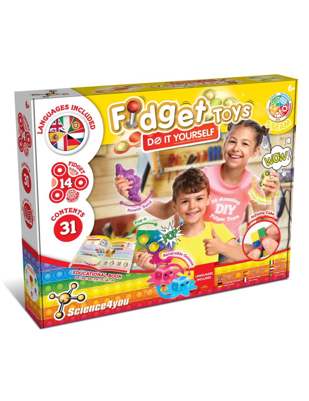 Fidget Toys - Do it yourself, Juguete Educativo y Científico para Niños +6  Años