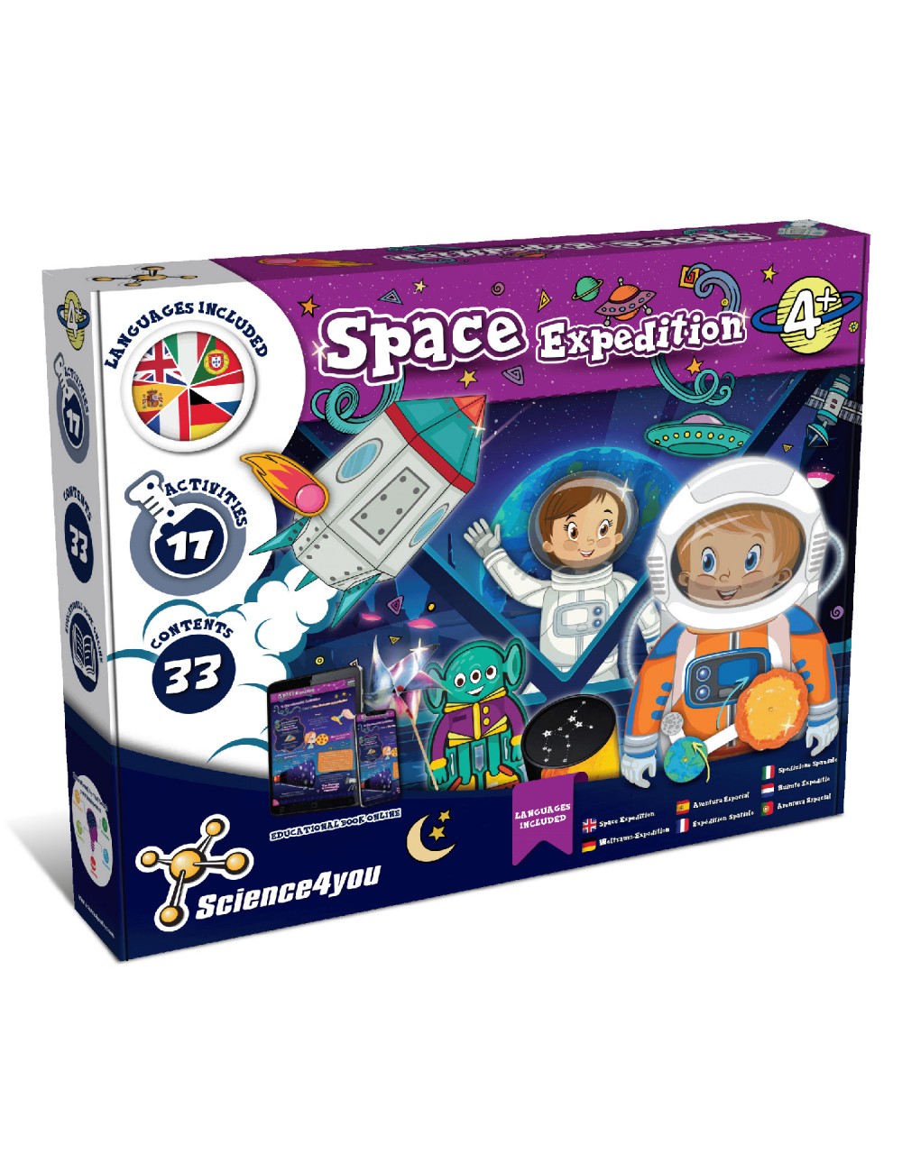 Aventura espacial, Juguetes científicos para niños, 4+ años