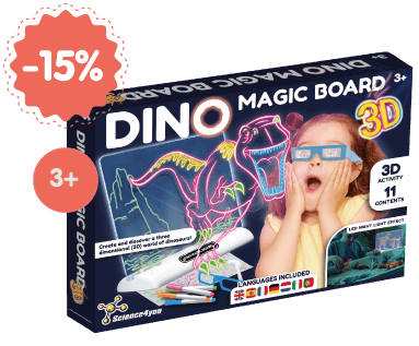 Pizarra mágica 3D - Dinosaurios
